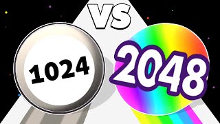 SURROUND AND MERGE /vs BOUNCE MERGE 2048 ✦ ASMR Gameplay Android iOS • Satisfying Mobile Games