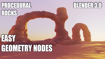 Easy Geometry Nodes - Procedural Rocks Blender3.0