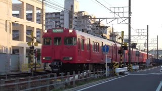 [ 6000系の本気 ]名鉄6030F+6818F 5781Fﾚ準急新可児 下小田井駅通過