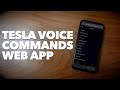 Tesla Voice Commands Web App
