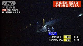 東北新幹線が脱線　乗客が非常階段で線路に移動(2022年3月17日)