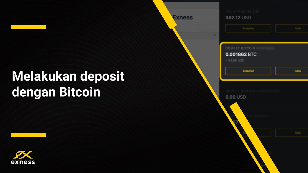 Cara melakukan deposit dengan Bitcoin