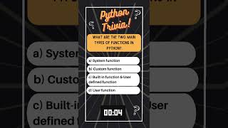 Python Trivia 63 #coding #programming #python #techcommunity #shorts #trending #viral #datascience