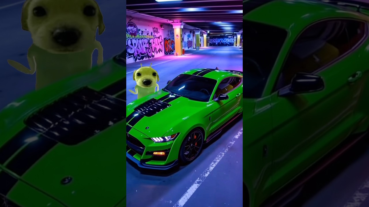 FORD MUSTANG VERDI X GOG 👽💚🚗 