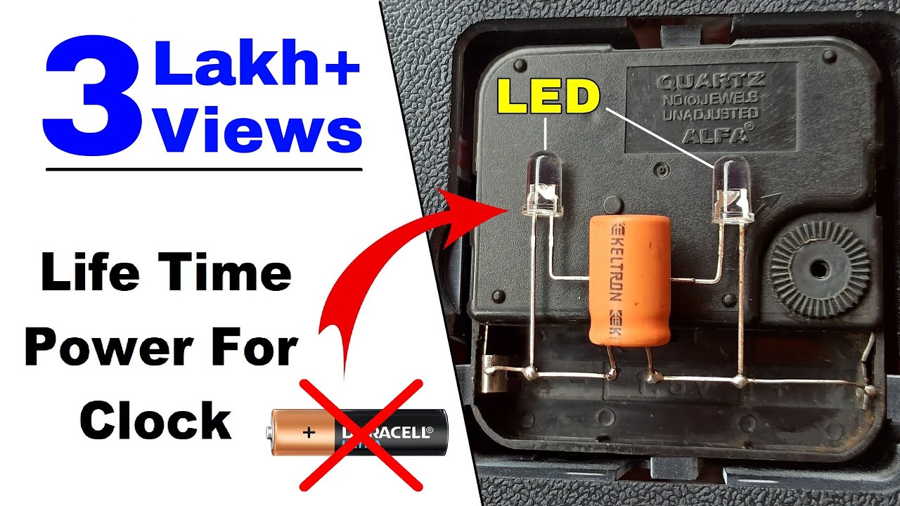 No more battery needed lifetime free power for any clock youtube