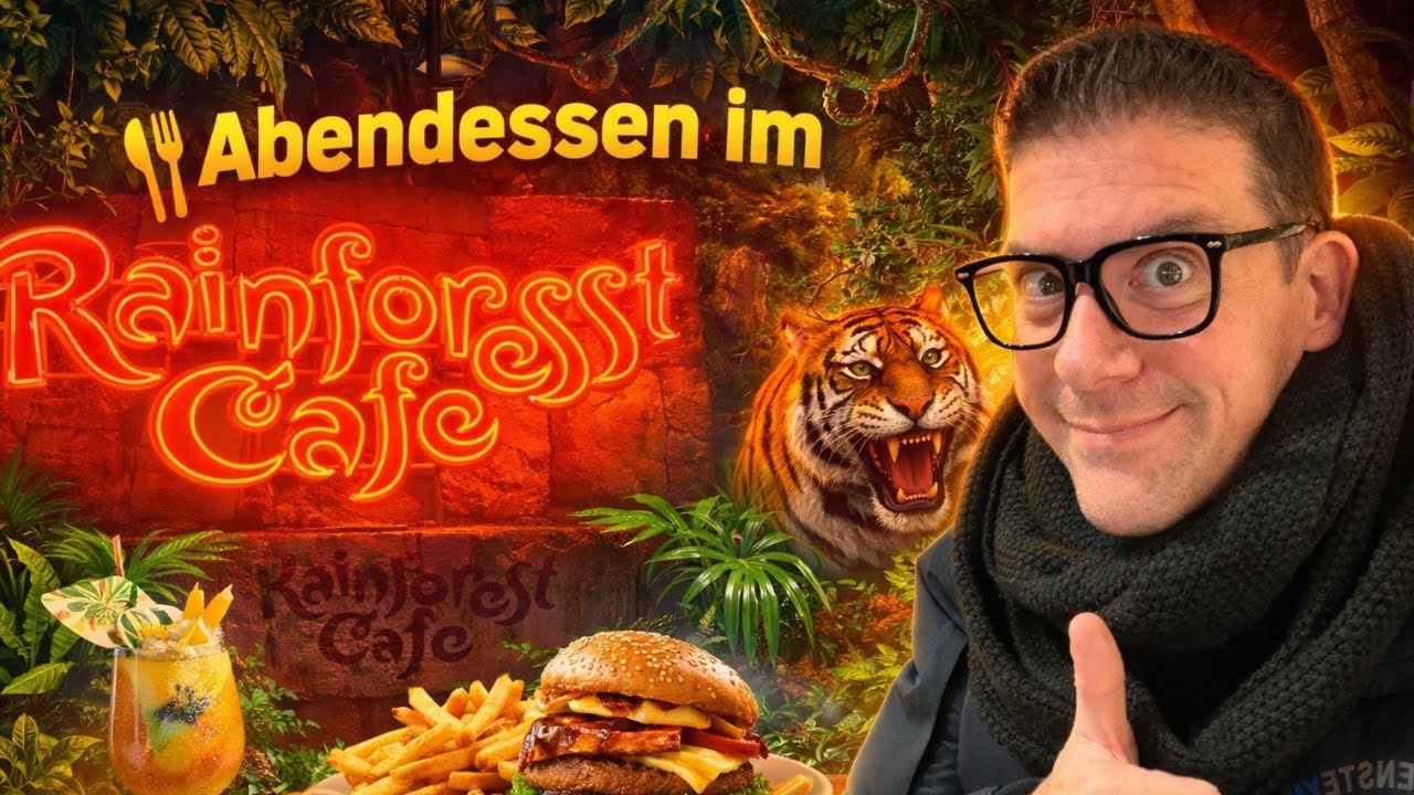 Disneyland Paris 🌴 Essen im Dschungel? Unser Abendessen im Rainforest Café 🍽️