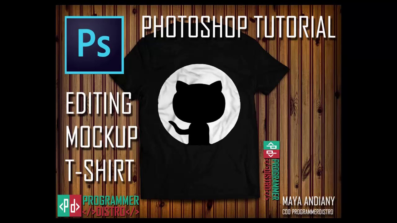 Download Tutorial design mockup t-shirt /kaos menggunakan adobe ...