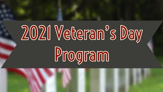 2021 CHS Veteran's Day Program