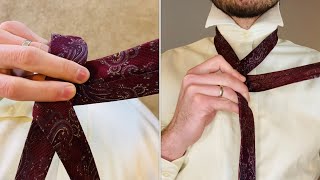 Necktie Tietorial - Half Windsor Knot - Two Perspectives