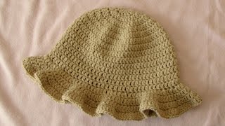 How to crochet a simple women's sun hat  summer hat for beginners