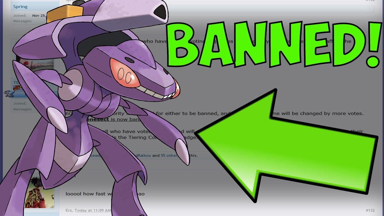 Genesect Banned! Pokemon Sun and Moon! 