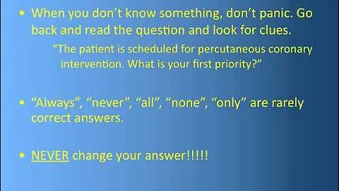 Test Taking Tips for Nursing Students