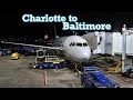 Full Flight: American Airlines A321 Charlotte to Baltimore (CLT-BWI)