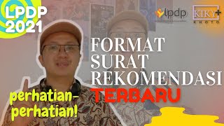 Format Surat Rekomendasi LPDP Terbaru Beserta Cara Menulisnya