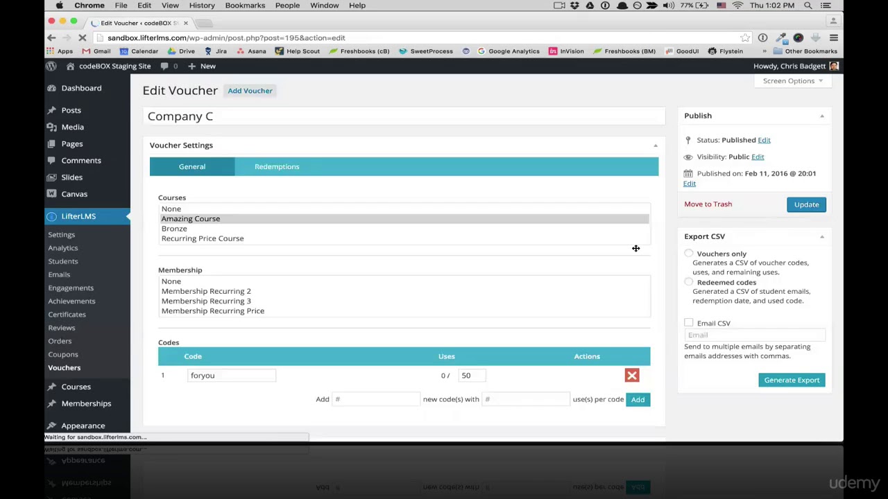 24 How to Sell Courses Offline and Generate Voucher Codes for Account