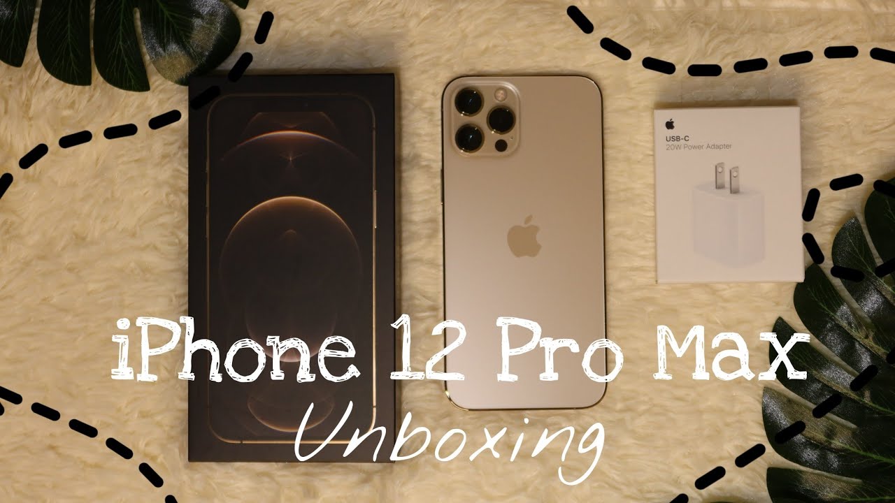 iPhone 12 Pro Max Unboxing (Gold) + accessories | Belle Merto