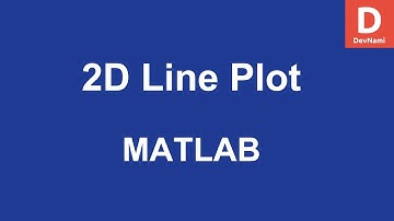 MATLAB 2D Line Plot