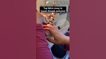 How to serge / overlock around corners