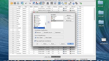 Using SPSS to run zero-order correlation (Pearson