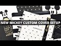 NEW MICKEY CUSTOM COVER NOTEBOOK SETUP | Happy Planner Disney Collection