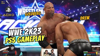 Goldberg Vs Drew WWE 2K23 PlayStation 5 Multiplayer Gameplay | PS 5 Action & Wrestling | Gaming