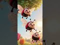 Three Little Ladybugs 🐞 Fly & Dance! | Fun Nature Counting Song for Kids