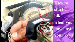 How to start yamaha bike without key HACKED
