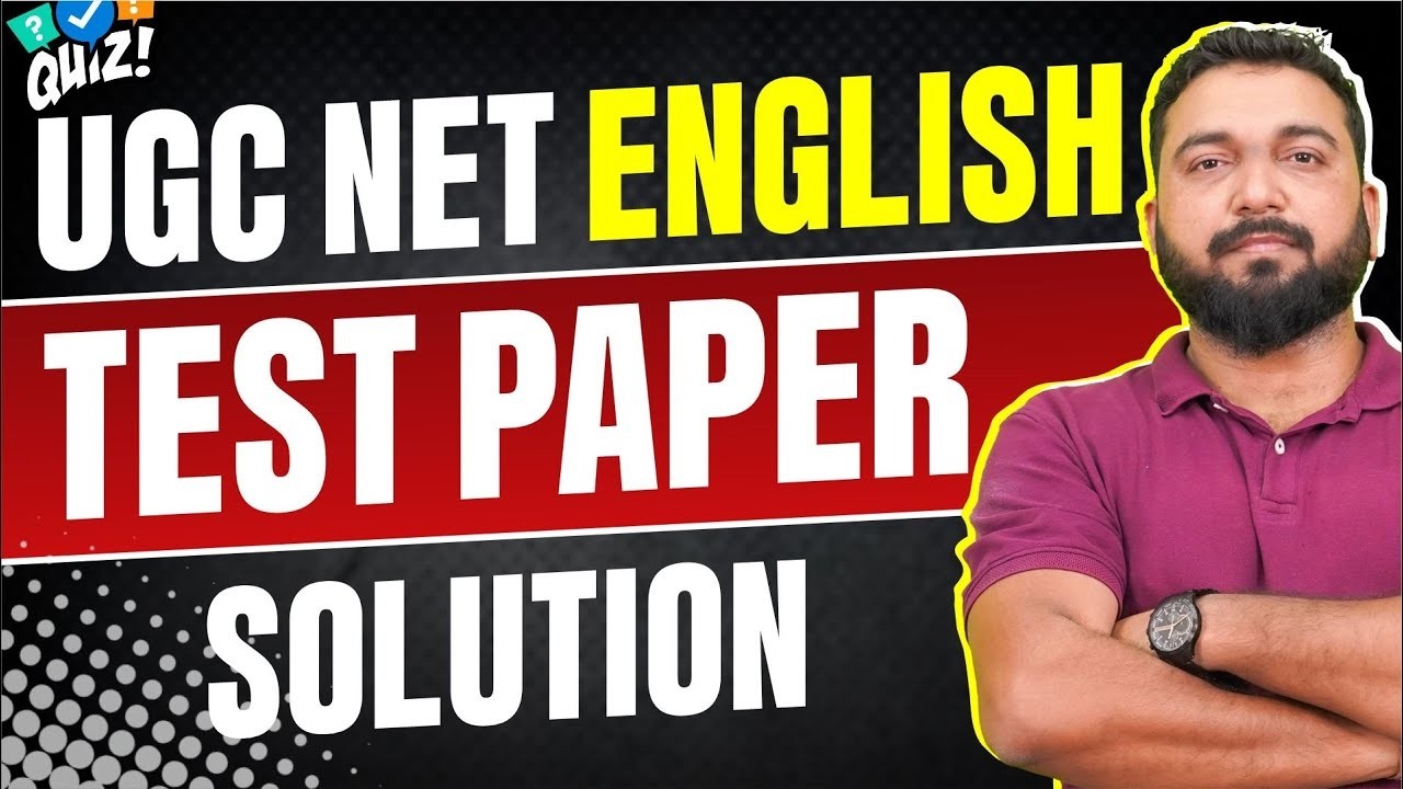 UGC NET English Offline Batch Test Paper Solution & Explanation by Vineet Pandey Sir 🔥