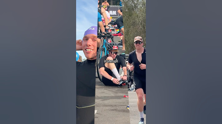 This is what happens when you do an IronMan with NO Training… #shorts