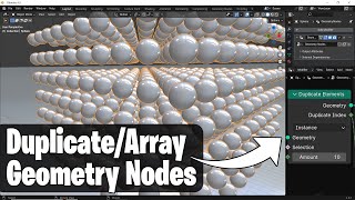 How to Array in Geometry Nodes - Blender 2024