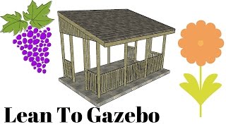 FULL PROJECT at: http://myoutdoorplans.com/gazebo/lean-to-gazebo-plans/ This easy to follow tutorial is about how to build a lean 
