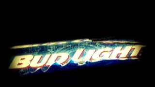 BUD LIGHT WAVE MOTION BEER BACK BAR SIGN