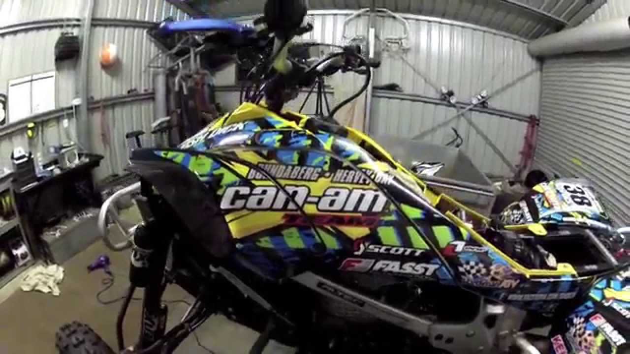 Canam DS450xmx eSticky Graphics Time Lapse YouTube