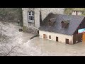 Ref:8HcxWXMmzBc Spectacular flooding of the gave d'oloron in french pyrenees