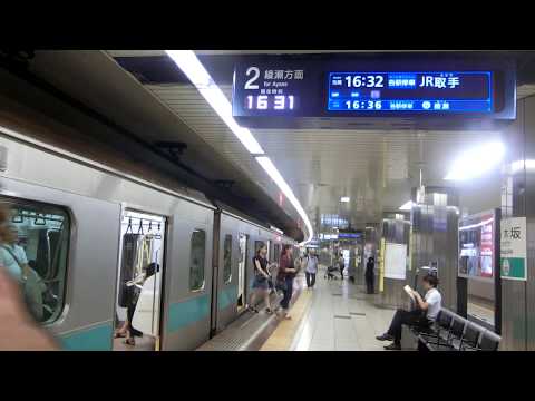 乃木坂駅(C-05)の発着を３分半見るだけの動画。