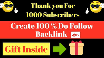 1000 Subscribers Special. Create 100% do follow backlink [In Hindi]