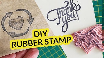 DIY Rubber Stamps - Easy packaging stamps