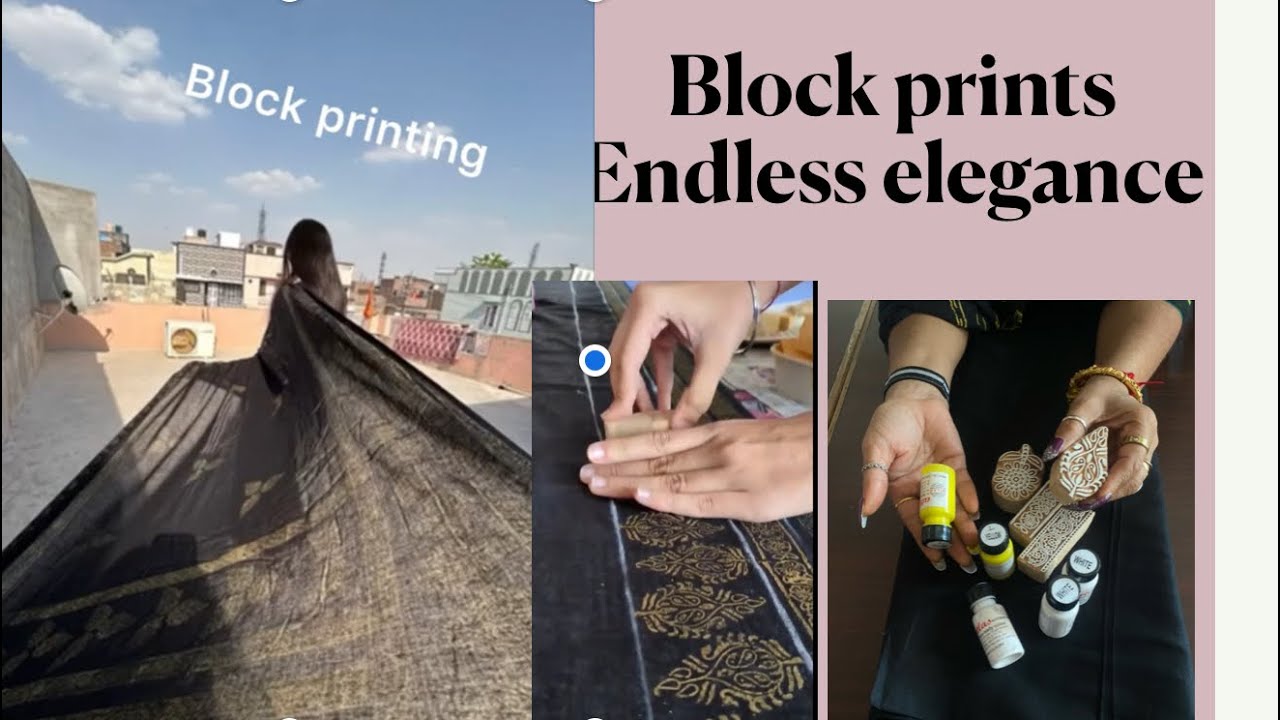How to make block printing saree 