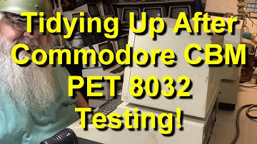 Commodore PET CBM 8032 Circuit Board - Putting Things Away After The Testing Notes - Episode 1422