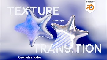 Blender Texture Transition Explained | Geometry Nodes + Vertex Weights [4.5]