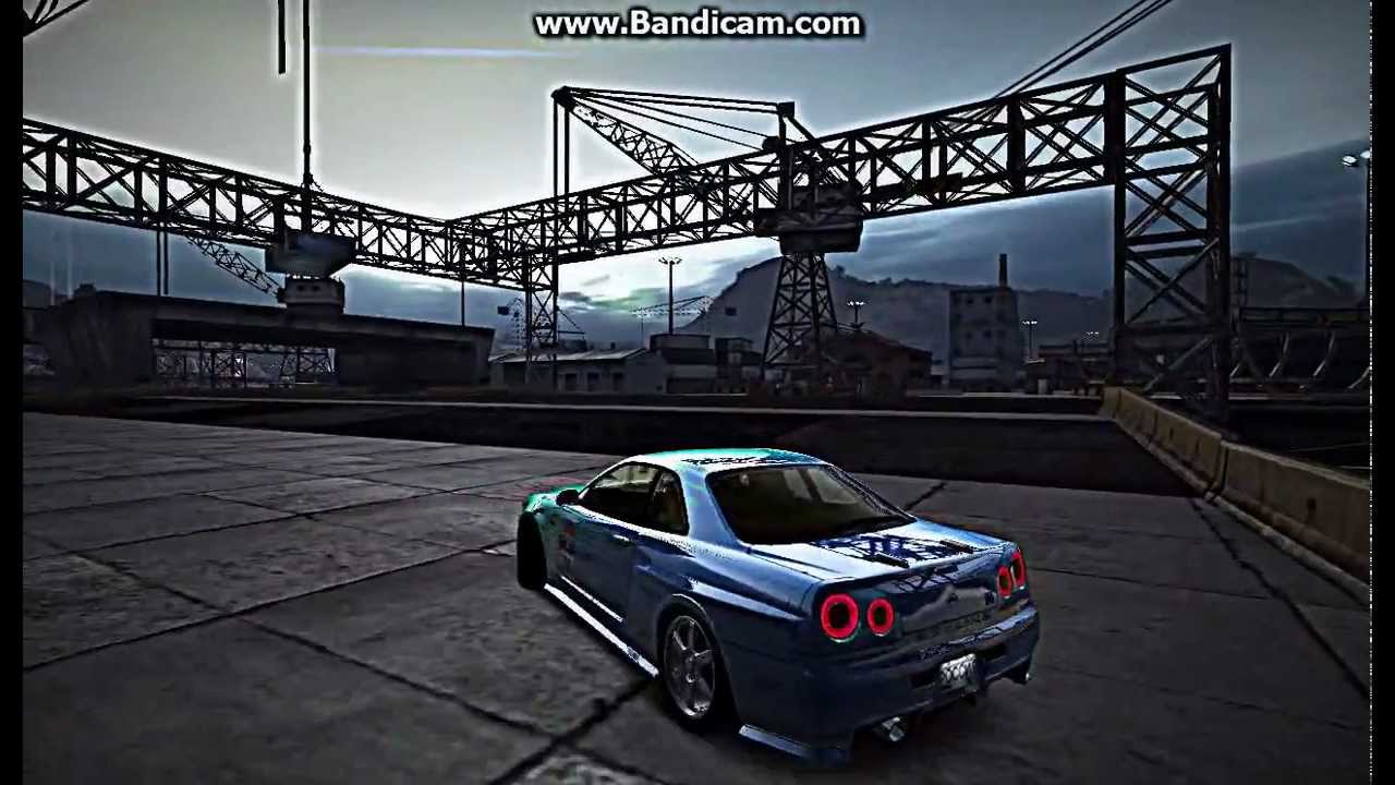 NFS World, drift in nissan skyline gtr R34