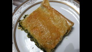 بورک ترکی اسفناج و پنیر - Turkish Spinach and Cheese Borek