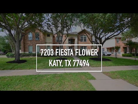 7203 Fiesta Flower, Katy, TX home video tour