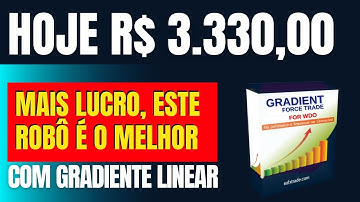 Não perca essa chance de ouro! Gradient Force Trade: O robô para Mini Dólar – Lucro de R$ 3.330 hoje