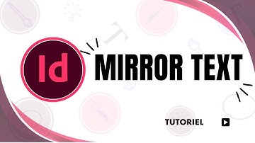 how to mirror text in indesign