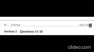 Listening IELTS - Section 2 (Test Builder 2) (Test 1)