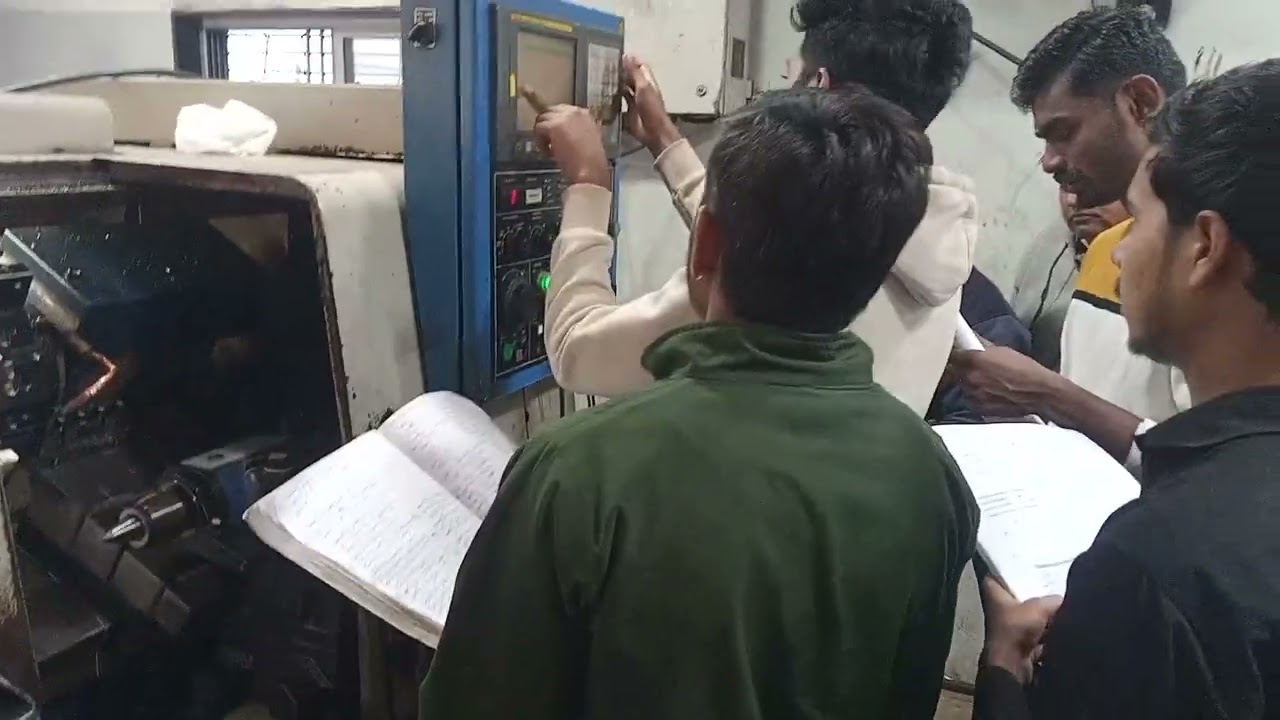 Project on CNC machines performed by students.