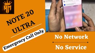 Samsung Note 20 Ultra 5G No Signal || No Network || No service || emergency service