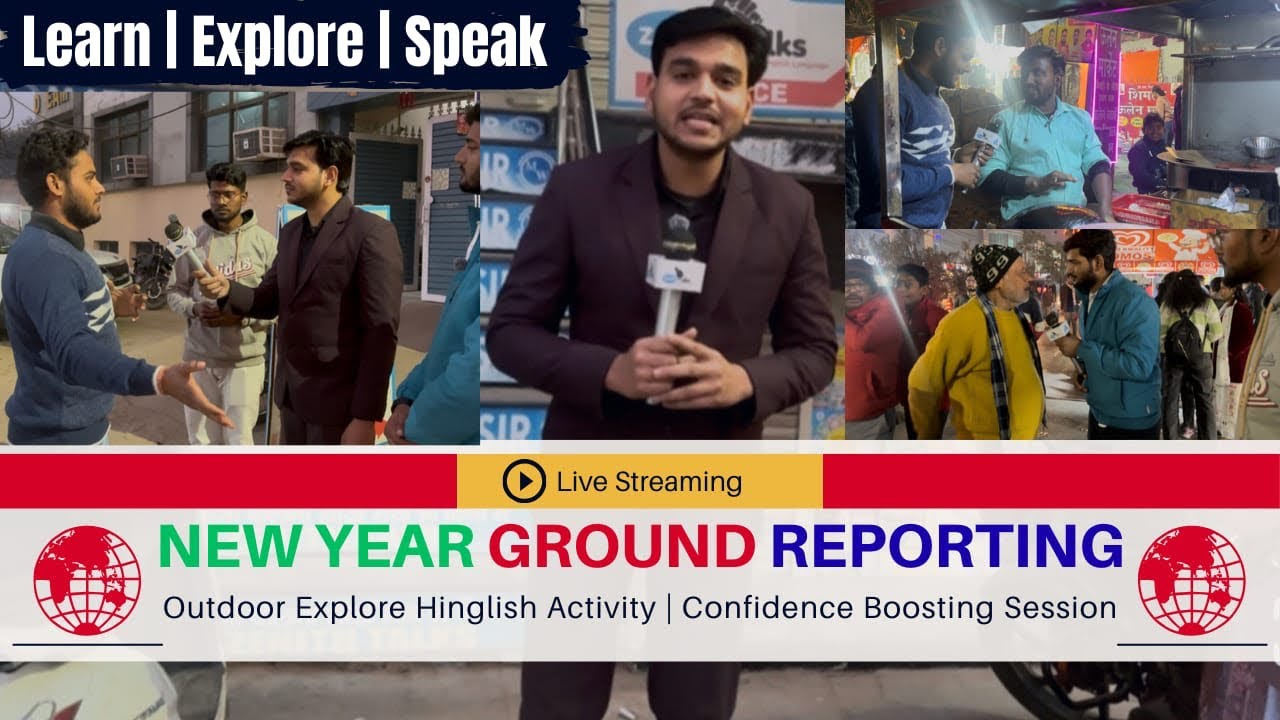 Trainees as Ground Reporters🎤| Public Opinion on New Year Celebration | Confidence Boosting Activity