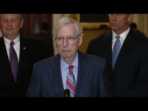 Mitch McConnell Freezes Up During News Conference